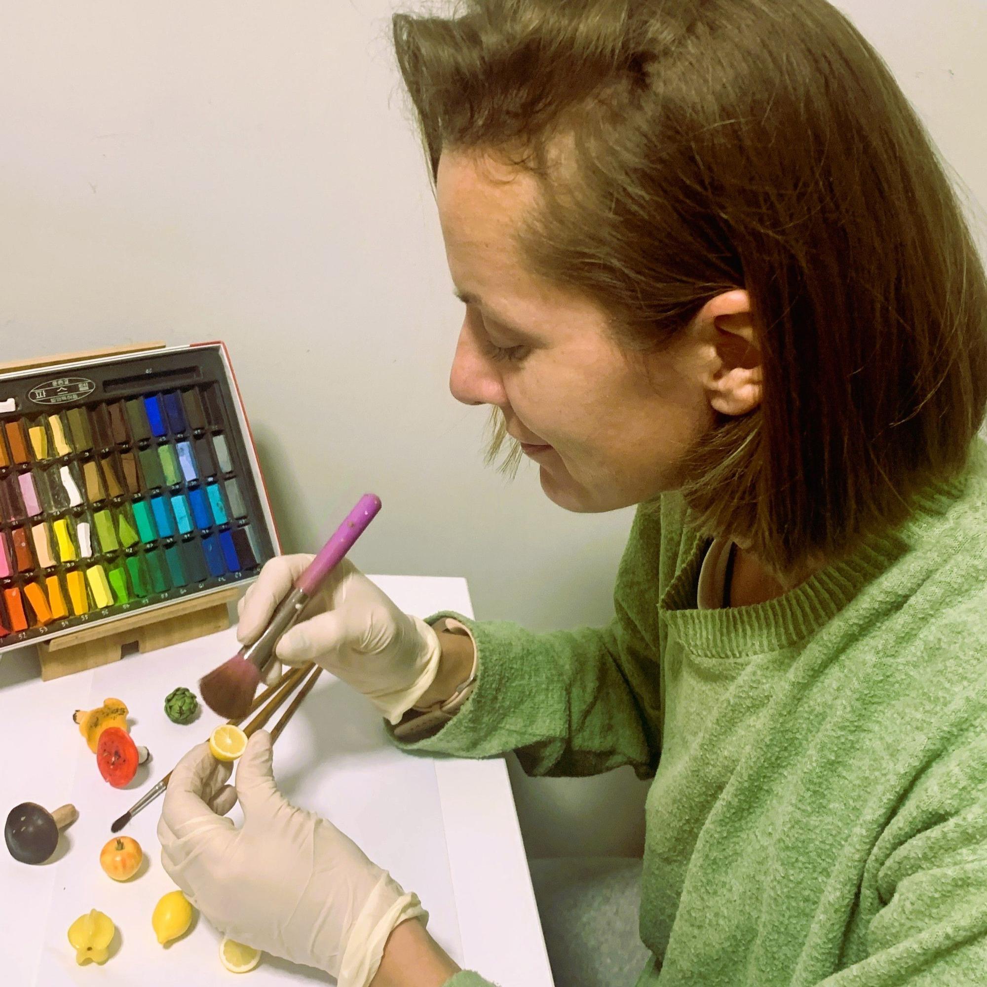 Las minaituras están hechas con arcilla y “paciencia”.