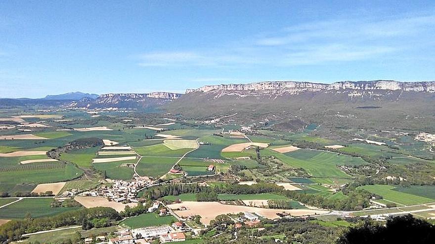 Vista panorámica de varias localidades de Tierra Estella.