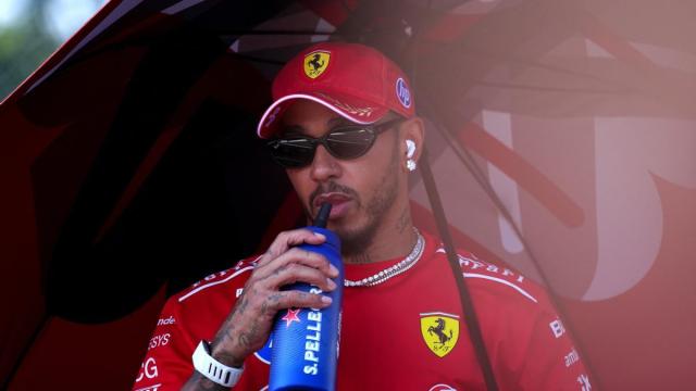 Lewis Hamilton, en el marco del Gran Premio de Italia.