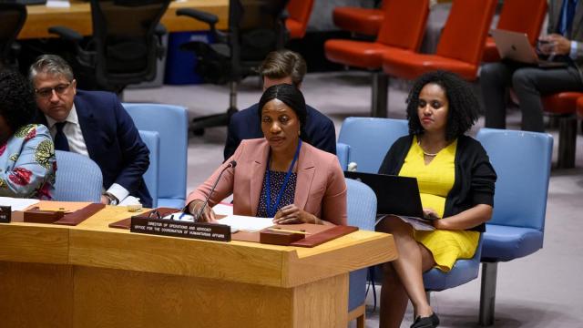 Edem Wosornu, directora de la División de Respuesta a las Crisis de la Oficina de las Naciones Unidas para la Coordinación de Asuntos Humanitarios (OCHA)