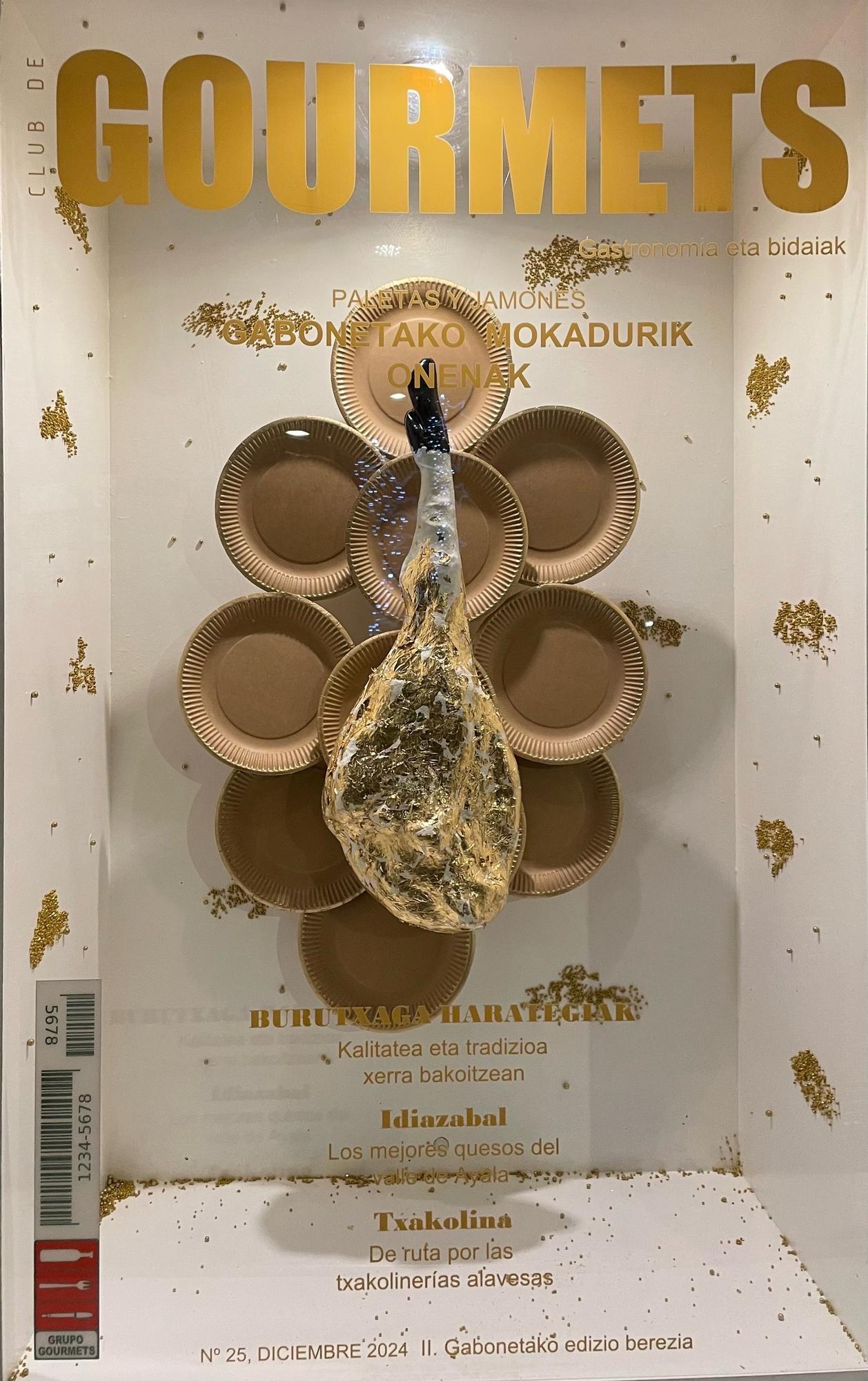 La carnicería Burutxaga ganó en 2024 el certamen de escaparates navideños de Amurrio y quedó segundo en el comarcal