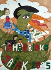 La contraportada del programa de las fiestas de Amurrio 2025