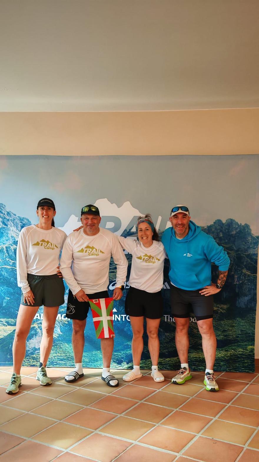 Con Leire, Guipu y Urzuri, el equipo vasco en el trail camp