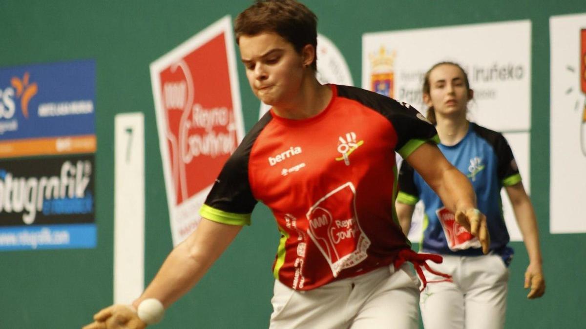 Maddi Barrokal, en un duelo anterior.