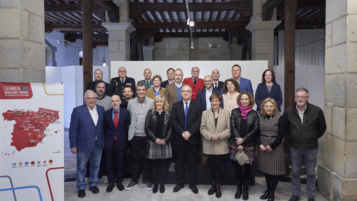 Presentación en Pamplona de la etapa de la Vuelta Ciclista a España.