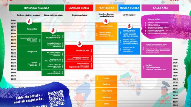 Programación de Bizkaiko Erromeria Eguna en Durango