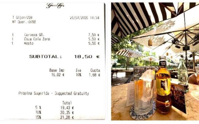 Los precios de unas consumiciones que han despertado la polémica en redes