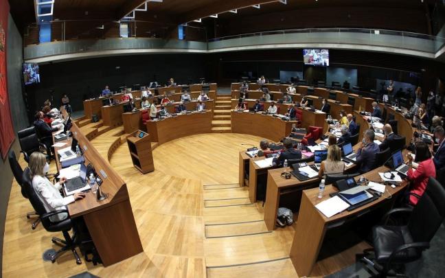 Reunión del pleno del Parlamento de Navarra. Reunión del pleno del Parlamento de Navarra.