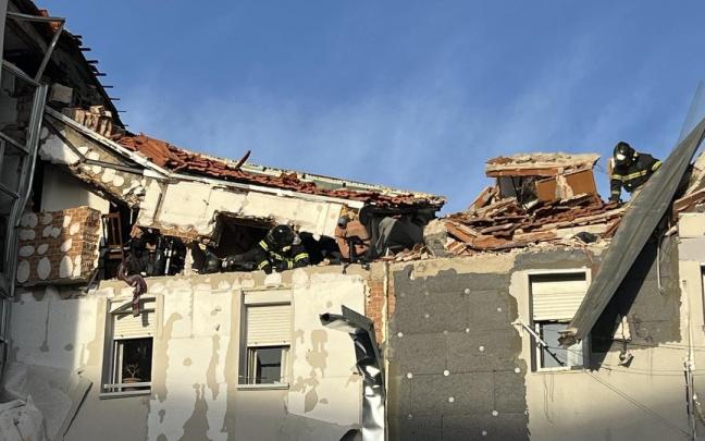 Imagen del edificio en el que se ha producido la explosión de gas