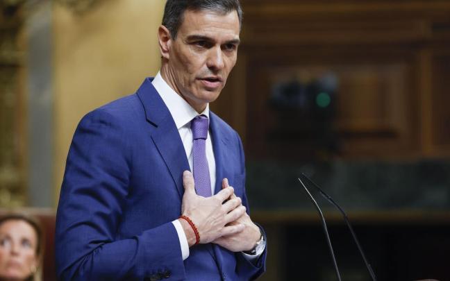 Pedro Sánchez, en su comparecencia de hoy en el Congreso
