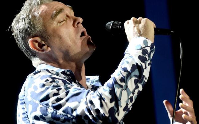 Morrissey, el que fuera vocalista de The Smiths, durante un concierto en 2014.