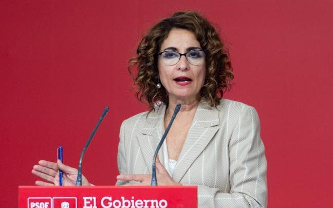La vicesecretaria general del PSOE y ministra de Hacienda, María Jesús Montero.