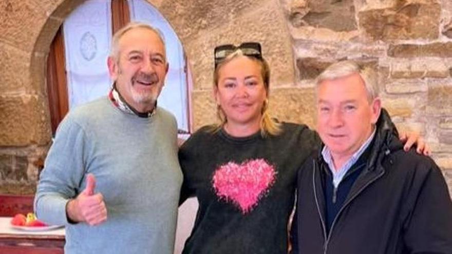 Clemente con Belén Esteban y Karlos Arguiñano