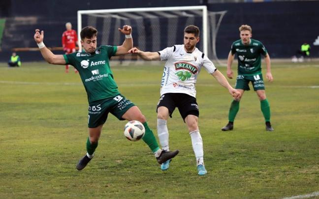 Imagen del encuentro entre el Tudelano y el Alfaro.