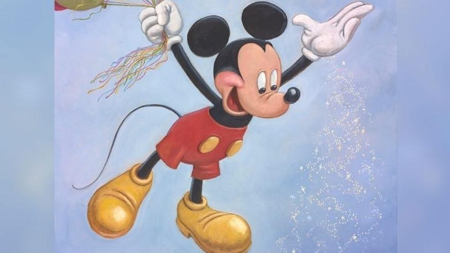 Imagen de archivo de Mickey Mouse, con sus características orejas redondeadas.