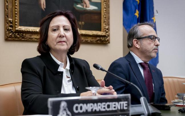 Peramato en su comparecencia en el Congreso de los Diputados este jueves.