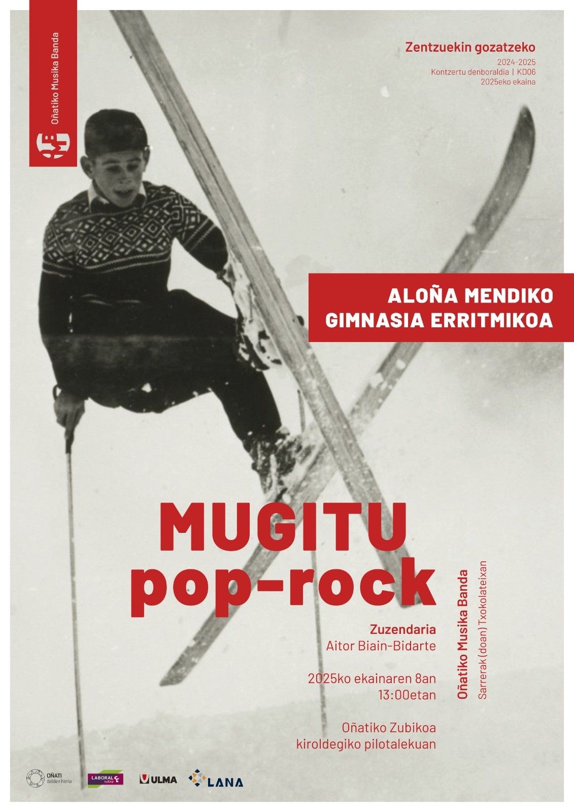 Cartel que anuncia el concierto.