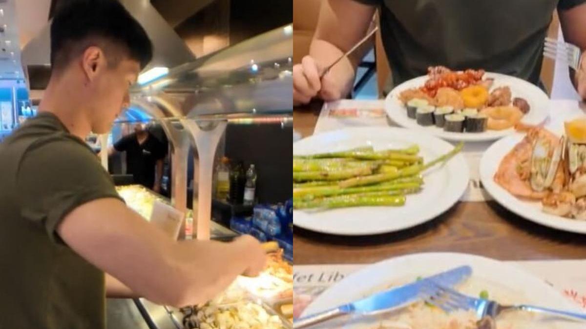 Un joven chino explica el truco definitivo para disfrutar al máximo de un buffet libre y se hace viral