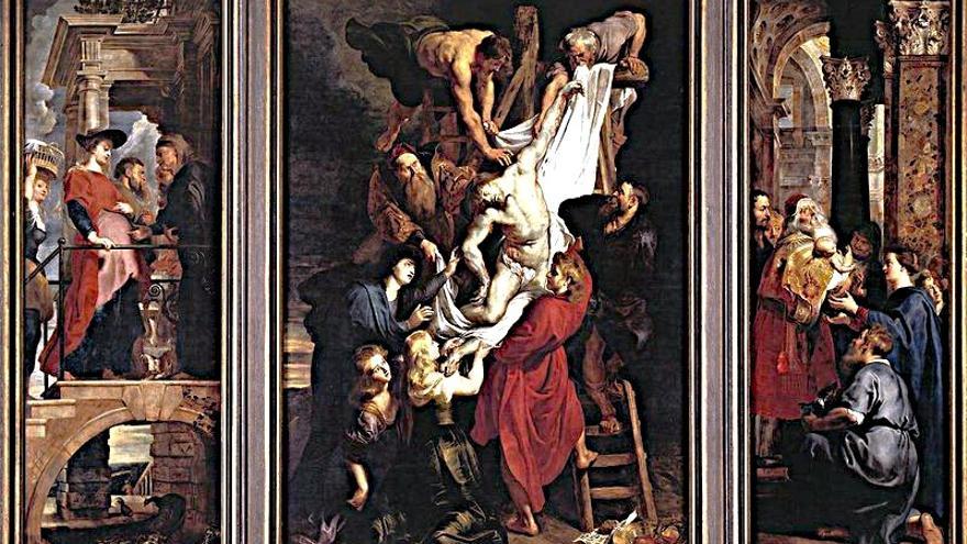El cuadro 'Descendimiento de la Cruz', de Rubens.