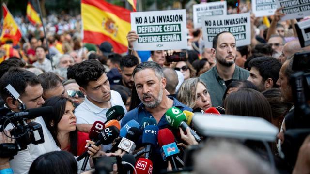 El líder de Vox, Santiago Abascal, en una de las convocatorias.