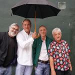 El escritor Félix G. Modroño, el exjugador del Athletic Club Andoni Goikoetxea, el locutor Juan Carlos de Rojo y el artista José Antonio Nielfa