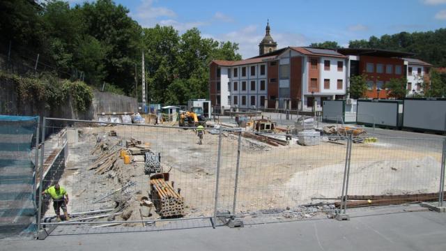 Las obras del ambulatorio de Lazkao.