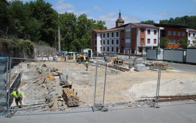 Las obras del ambulatorio de Lazkao.