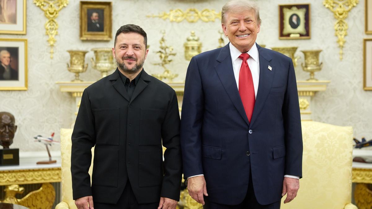 Los presidentes de Ucrania, Volodimir Zelenski, y de EEUU, Donald Trump.