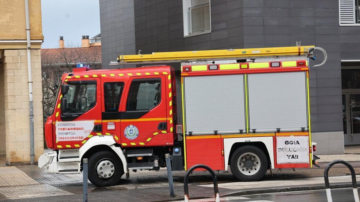 Un camión de los bomberos de Donostia