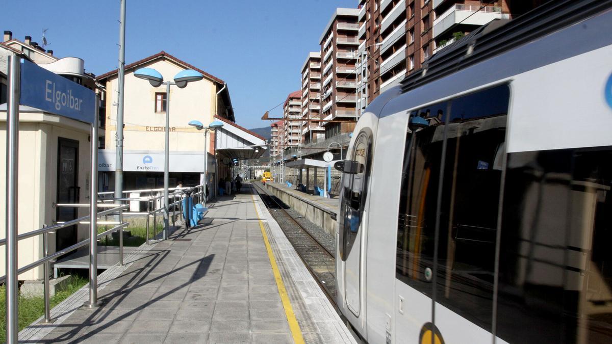 Vista de la estación del tren de Elgoibar