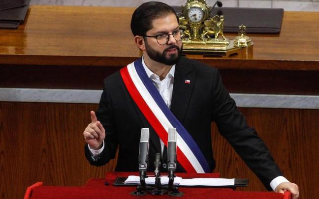 El presidente de la República de Chile, Gabriel Boric.