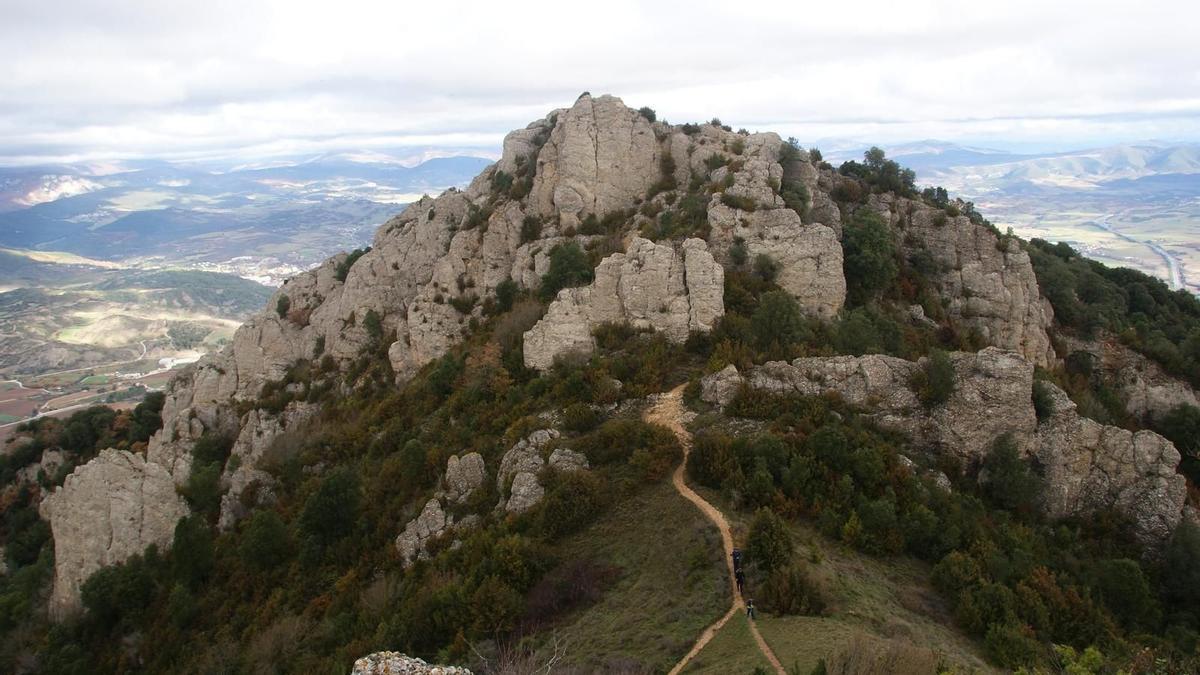 Vista de la cima de Montejurra