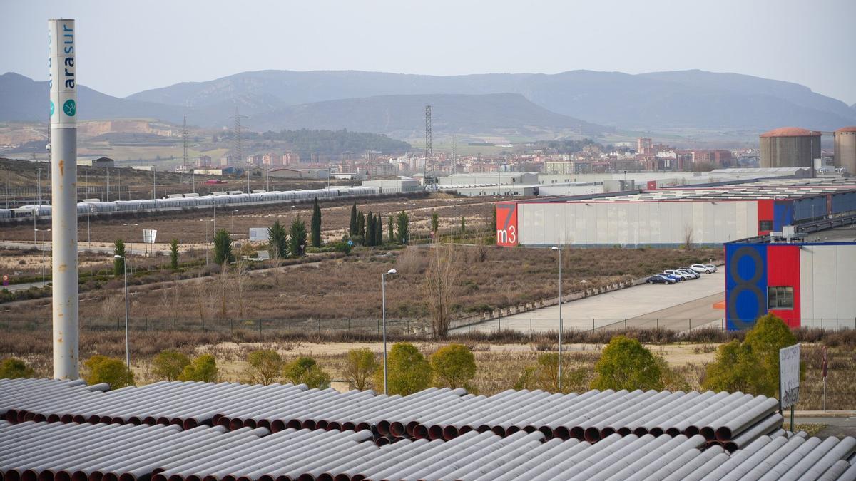 Vista general del polígono industrial alavés de Arasur.