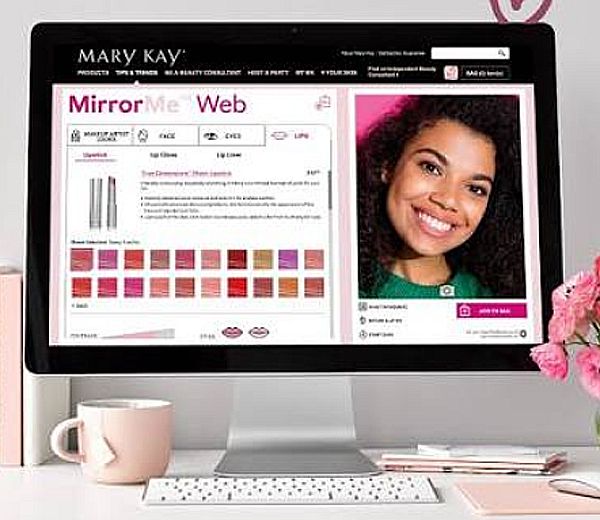 Probador de Mary Kay.