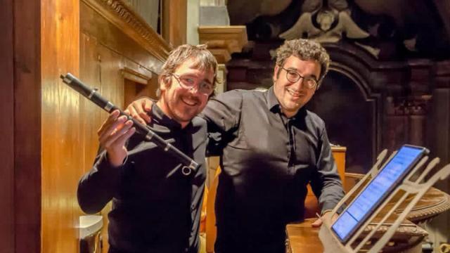 Pello Irigoien e Ignacio Arakistain, en los prolegómego de uno de los conciertos que han ofrecido en estos últimos años.