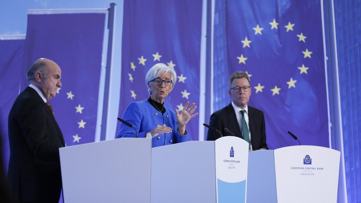 Comparecencia en la sede del BCE.