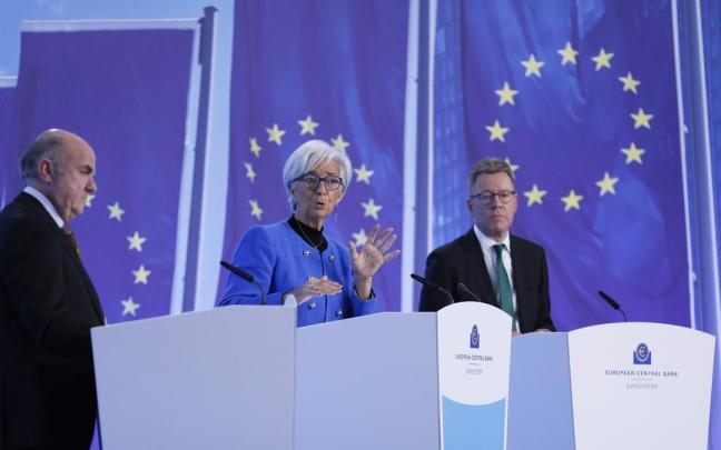 Comparecencia en la sede del BCE.