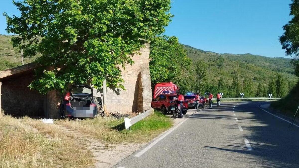 Imagen del lugar del accidente. Foto: Gobierno de Navarra