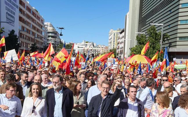 Manifestación del PP el 24 de septiembre en Madrid.