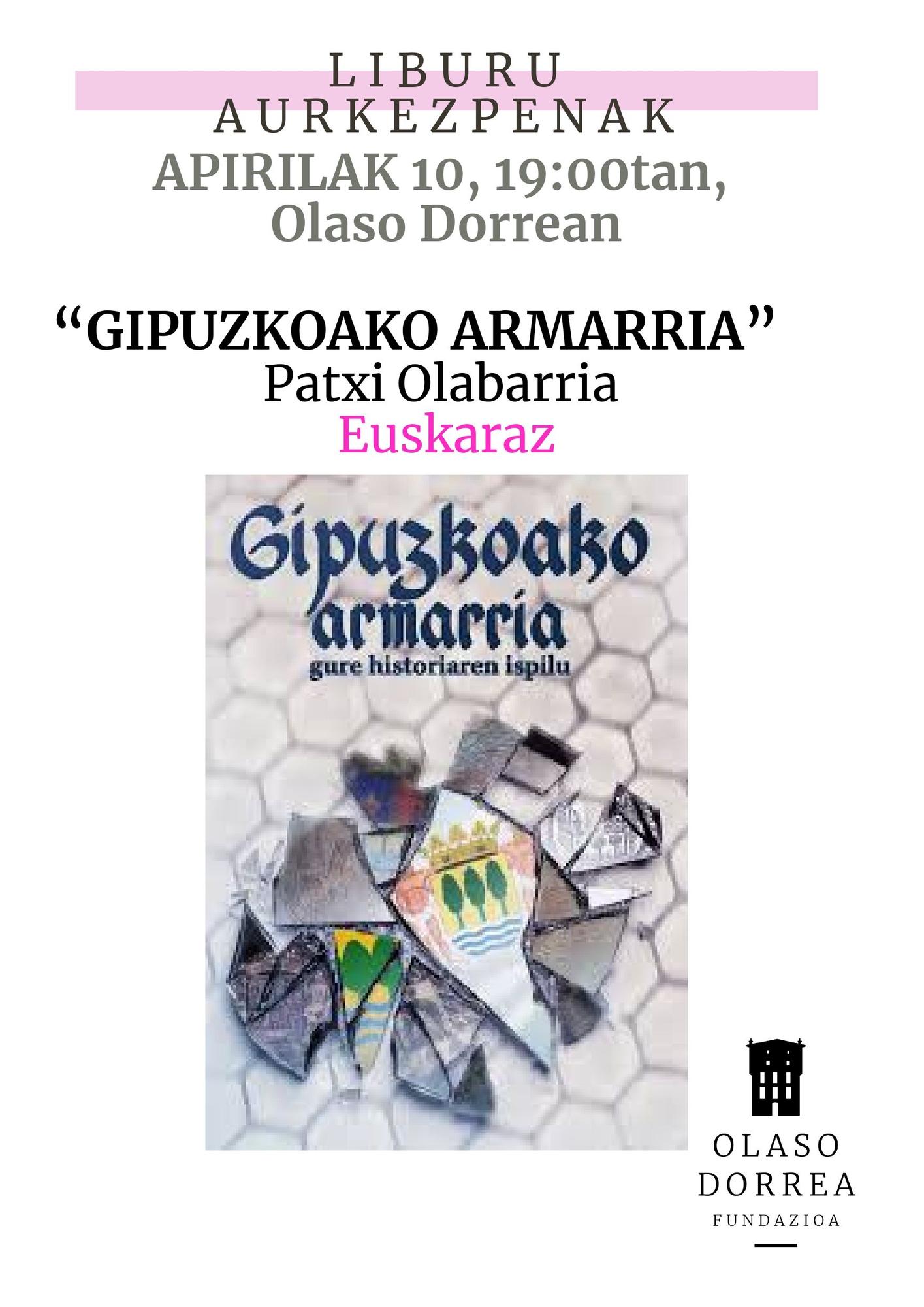 Cartel con la portada del libro que anuncia la charla de este 10 de abril.
