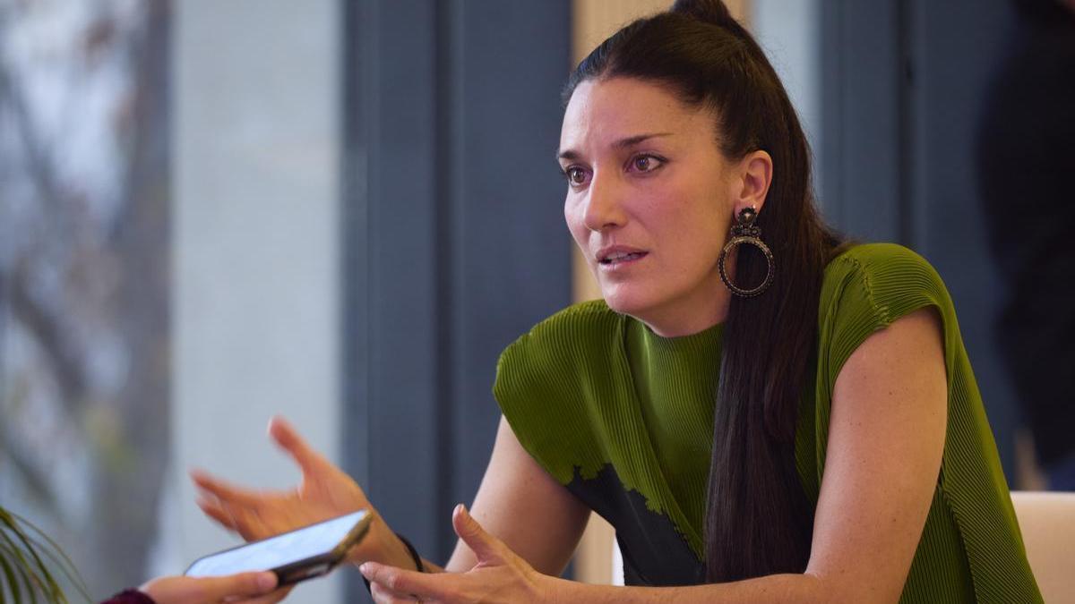 La nadadora Andrea Fuentes.