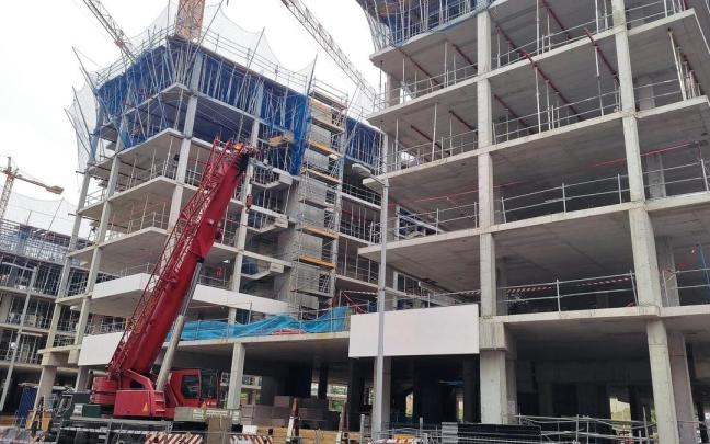 Viviendas en construcción.