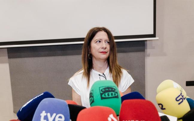 La exmilitante socialista Leire Díez durante su comparecencia. / EP La exmilitante socialista Leire Díez durante su comparecencia.