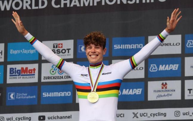 Iván Romeo, nuevo campeón del Mundo de crono sub'23.