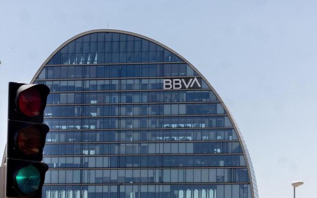 Fachada de la sede de BBVA