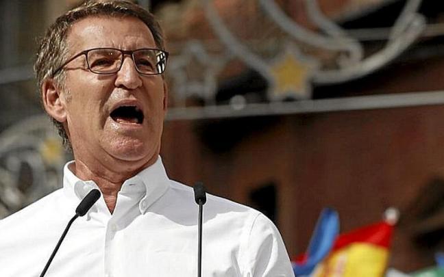 Alberto Núñez Feijóo, ayer en el acto del PP en Málaga. | FOTO: EFE Alberto Núñez Feijóo, ayer en el acto del PP en Málaga. | FOTO: EFE