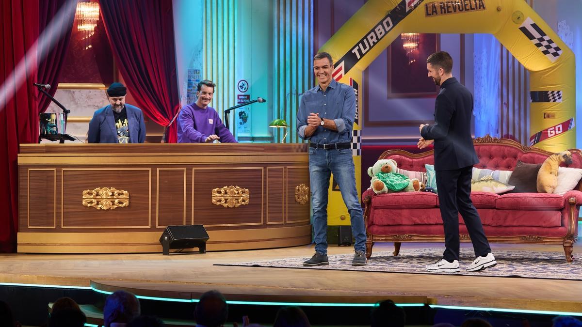 Pedro Sánchez en su paso por 'La revuelta'.