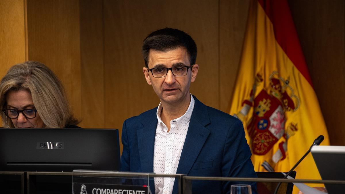 El presidente de RTVE, José Pablo López, comparece en el Congreso de los Diputados.