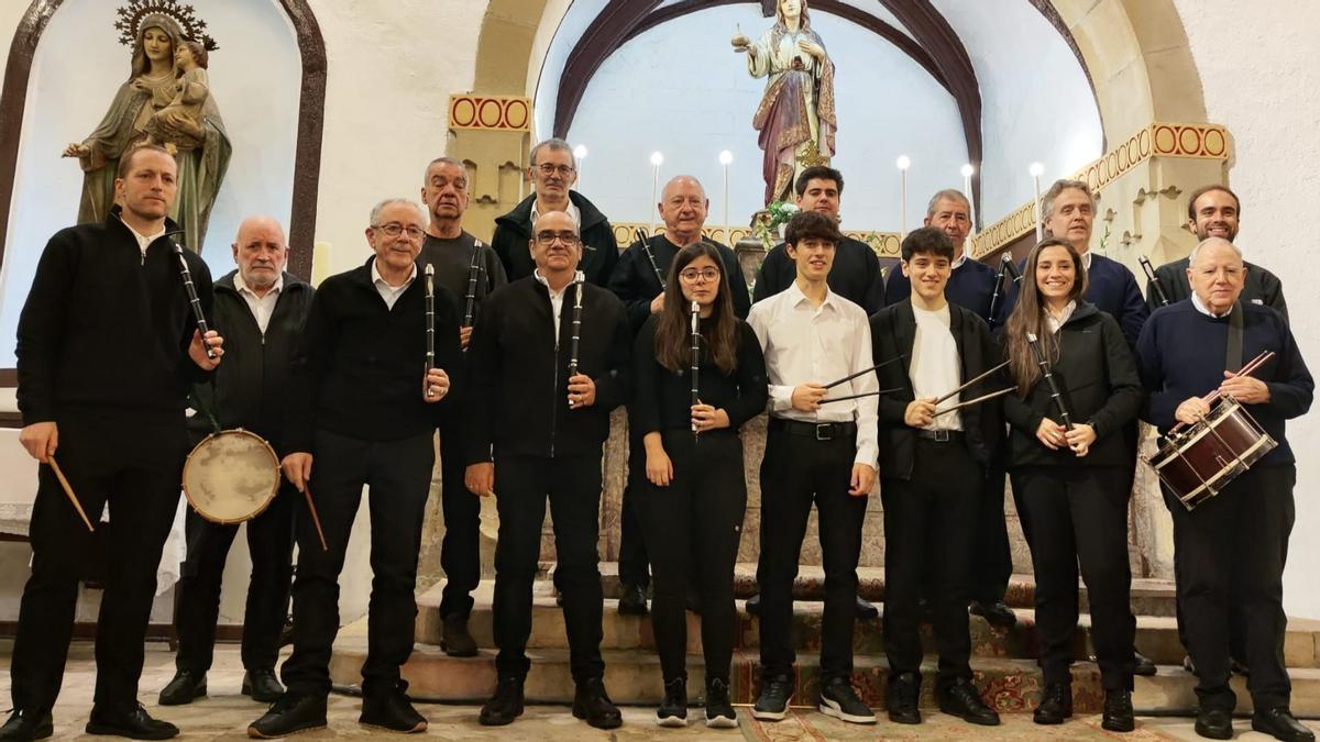 Txistularis de tres generaciones de Ereintza