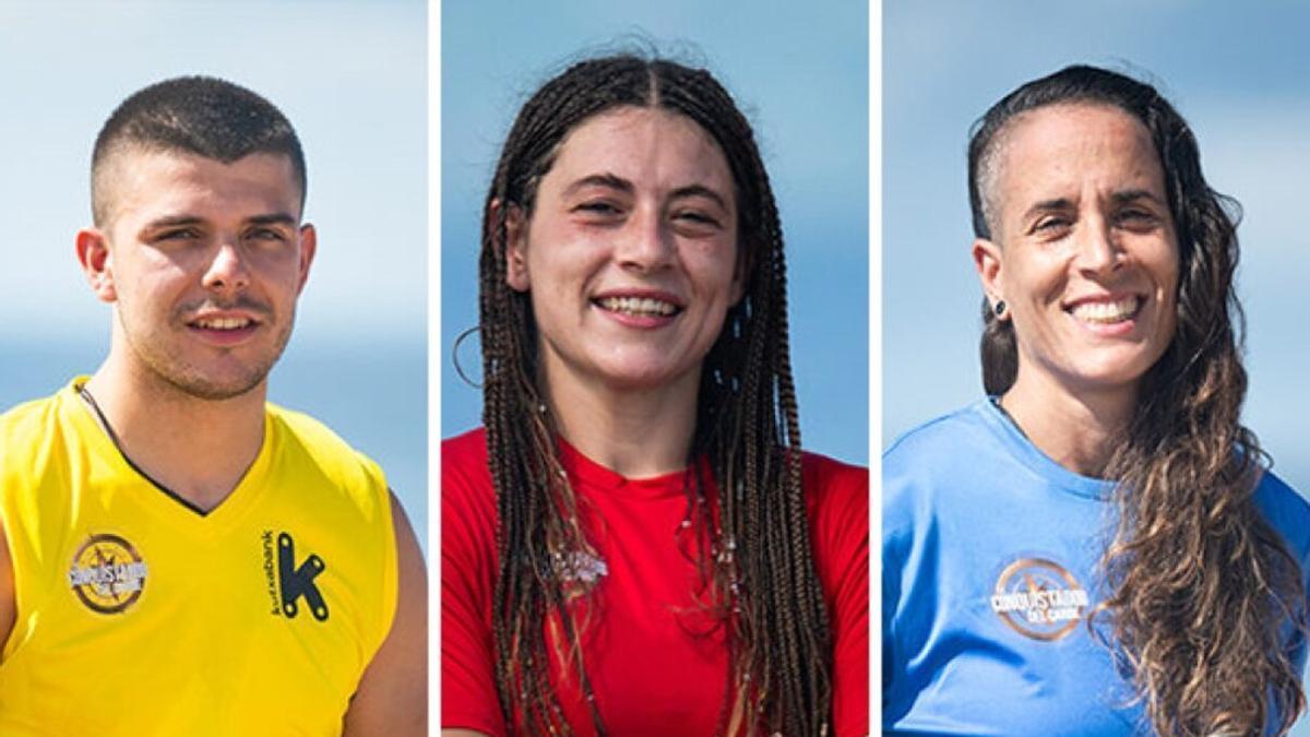 Aritz Zubia, Marcela Damborenea y Janire Carracedo 'Carra', capitanes de 'El Conquis'